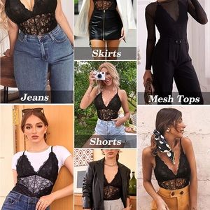 Black lace bodysuit! Brand new with tags!